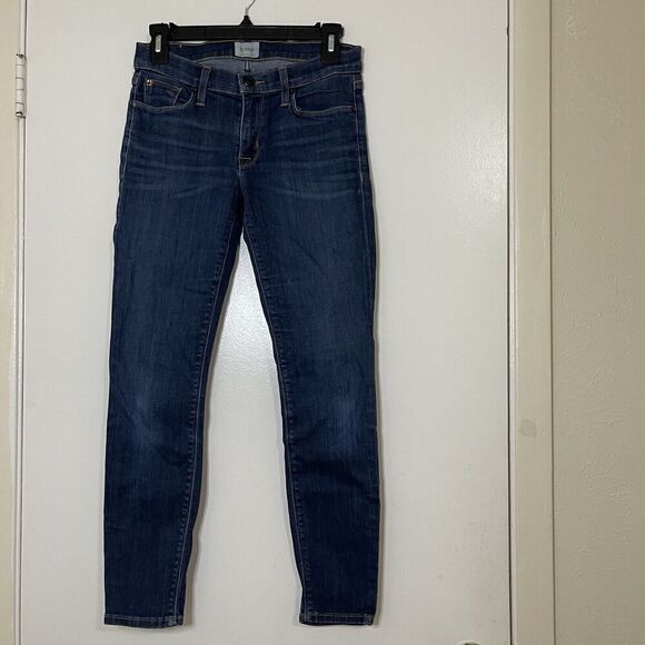 Hudson Jeans The Krista Super Skinny Crop medium dark denim jeans size US 27 - Picture 5 of 7